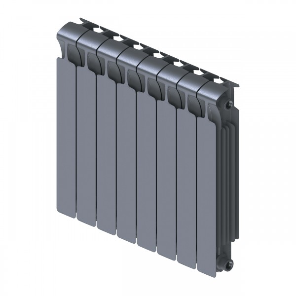 Биметаллический радиатор Rifar Monolit 500 Титан (8 секций)